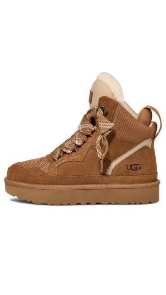 уггі Жіночі Зимові Кросівки UGG Lowmel Sneaker High коричневі 770008 фото