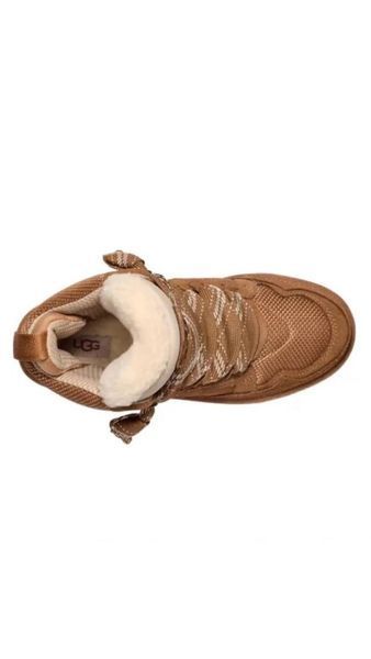 уггі Жіночі Зимові Кросівки UGG Lowmel Sneaker High коричневі 770008 фото